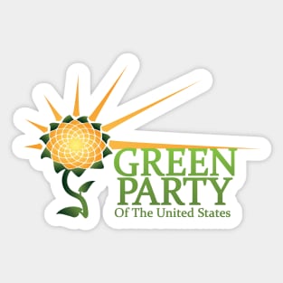 Green Party Logo Design Sticker